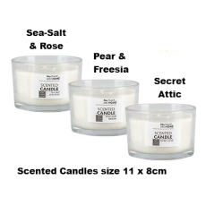 Scented Candle in Round Glass Container 